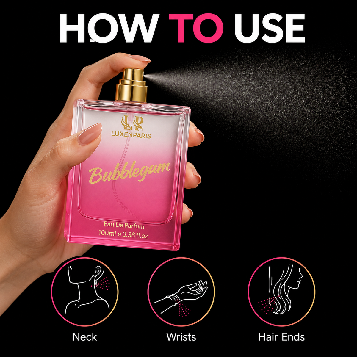 Bubblegum Eau de Parfum 100 ml | Berry-Vanilla Luxury Perfume | Playful Yet Chic | Long-Lasting EDP | Unisex
