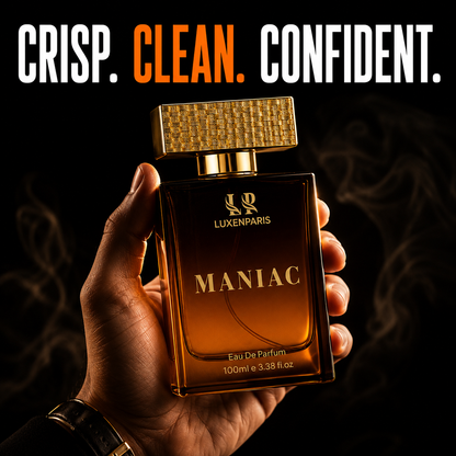 Maniac Eau de Parfum 100 ml | Citrus-Woody Luxury Perfume | LongLasting EDP | Unisex