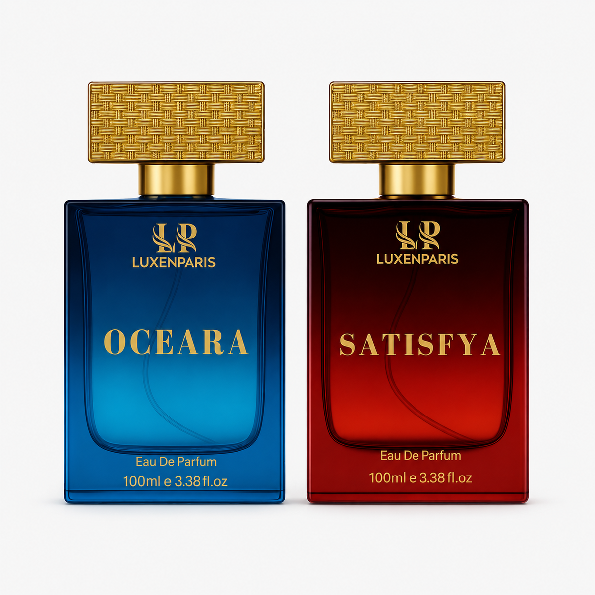 Oceara + Satisfya Perfume Combo (100 ml × 2) | Luxury Unisex Eau de Parfum Duo | Fresh & Sophisticated Long-Lasting Fragrances | Premium Gift Set for Couples
