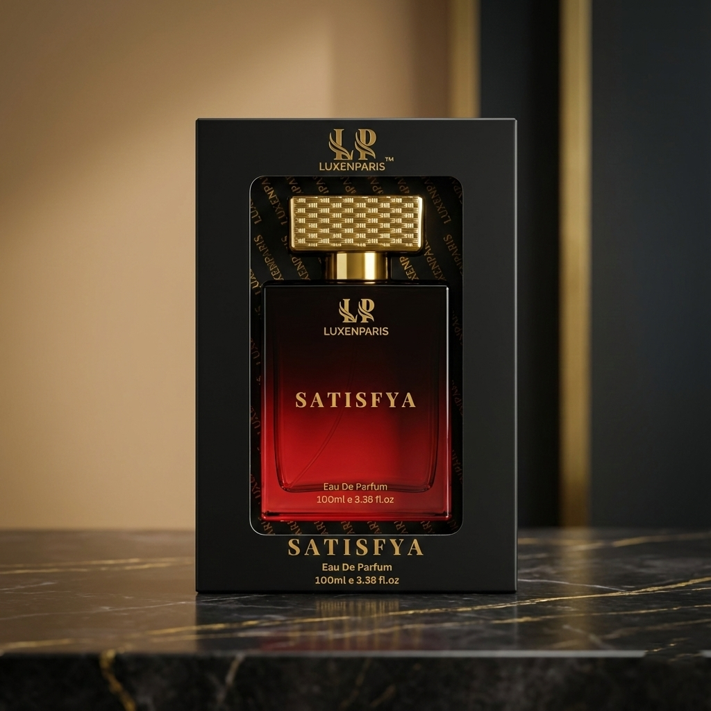 Satisfya Eau de Parfum 100 ml | Amber-Spice & Driftwood Luxury Perfume | Long-Lasting EDP | Unisex